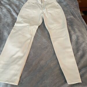Nanushka Off-White Faux Leather Trousers